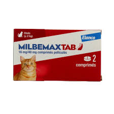 Milbemax Tab vermifuge pour  chat 2 comprimés