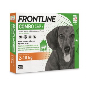 Frontline Combo S 6 pipettes antiparasitaires pour chiens 2 à 10kg