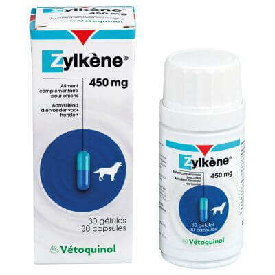 Zylkène 450mg anti stress pour chien et chat en 30 gélules